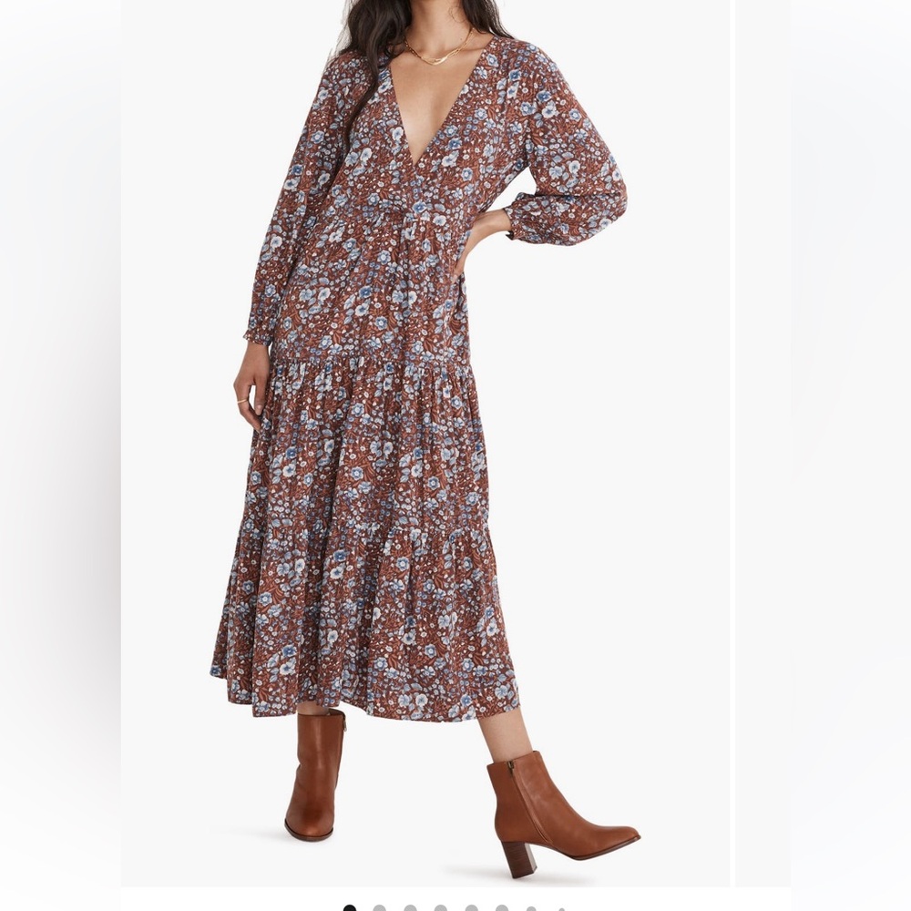Madewell Woodland Floral Challis Dress